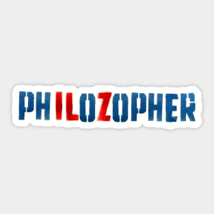 PHILOZOPHER by Tai's Tees Sticker